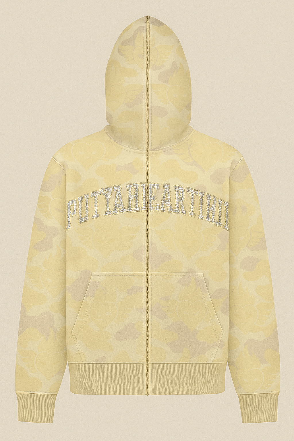 Heart Camo Yellow
