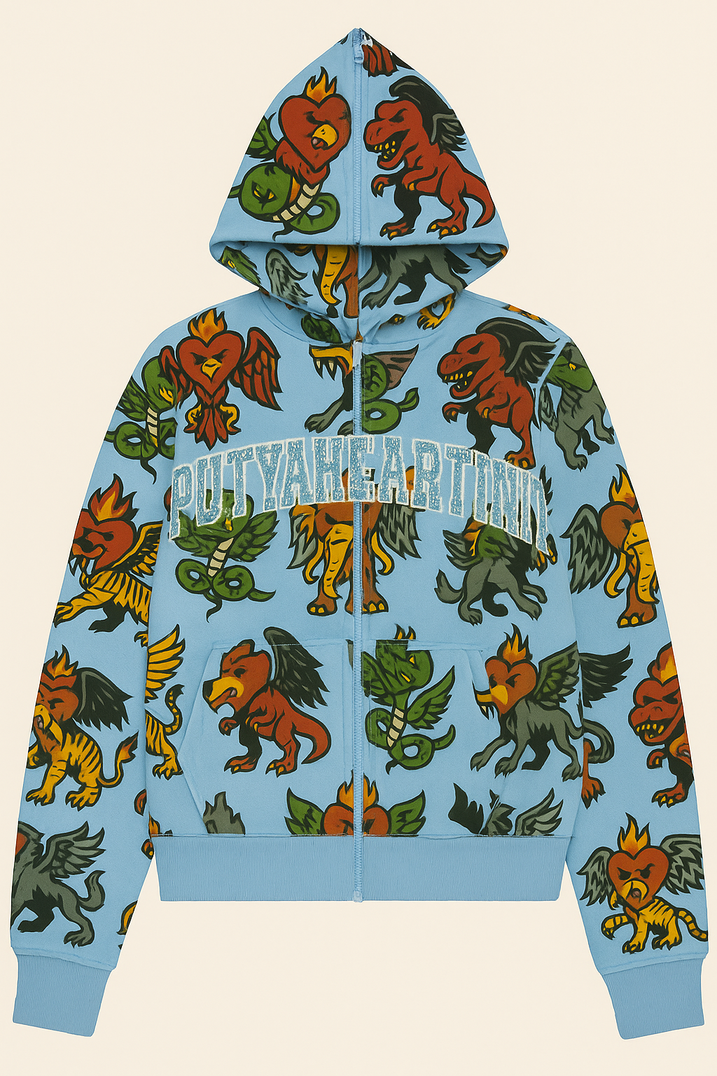 Creature Hoodie Blue