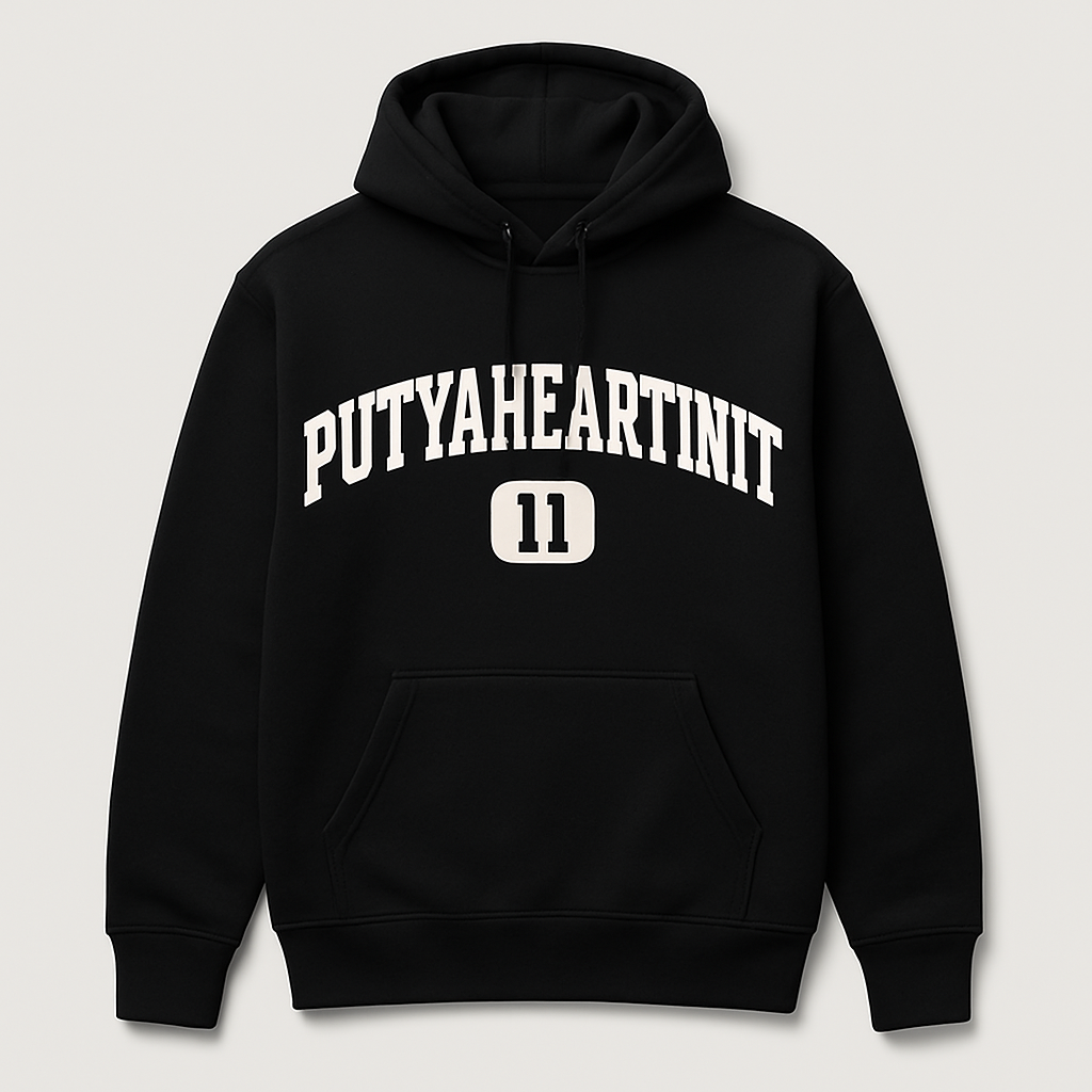 Varsity Hoodie Black