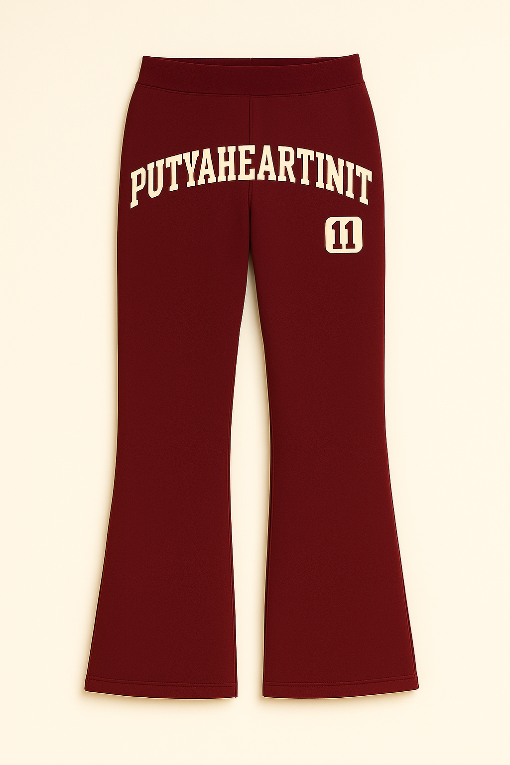 Flare Pants Burgundy